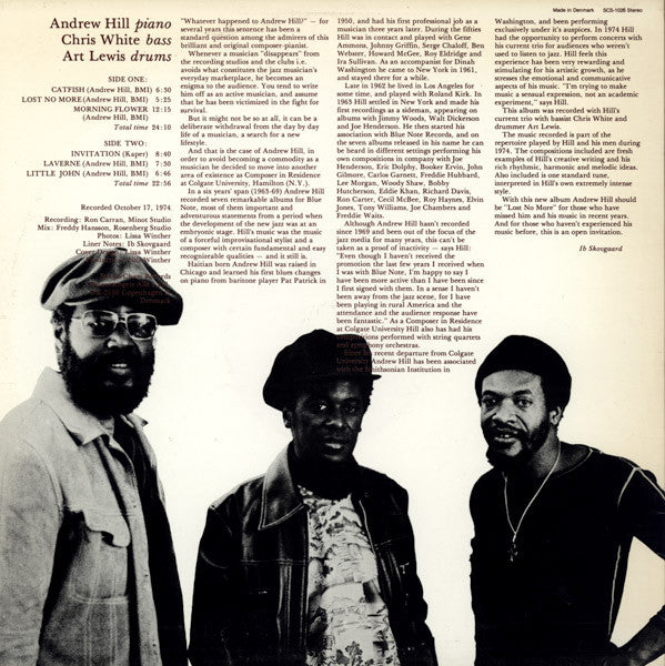 Andrew Hill Trio : Invitation (LP, Album)