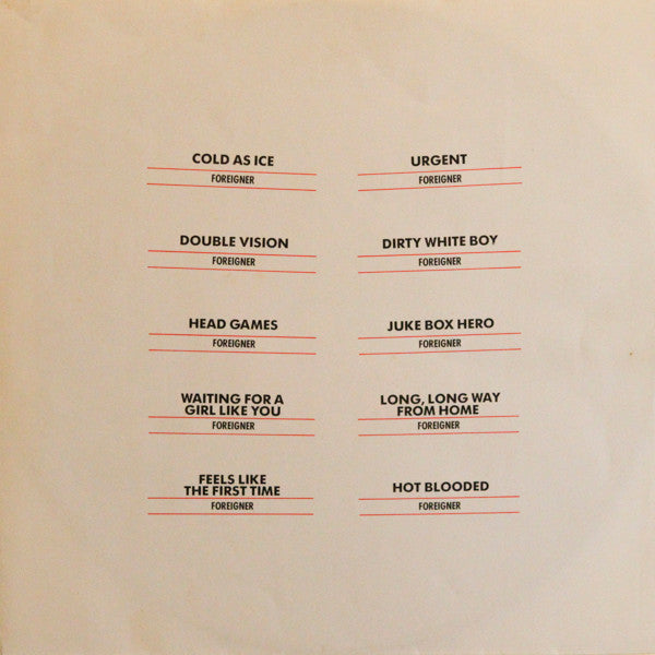 Foreigner : Records (LP, Comp, Gat)