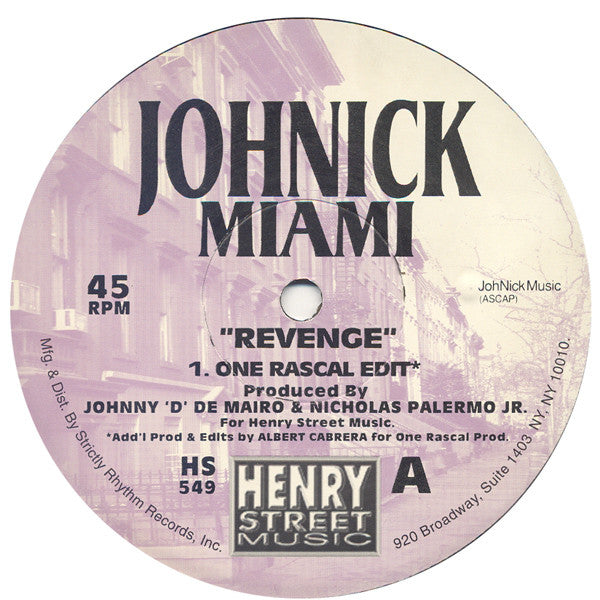 JohNick : Miami (12&quot;)