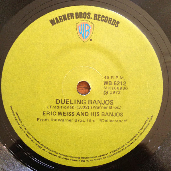 Eric Weissberg : End Of The Dream / Dueling Banjos  (7", Single)