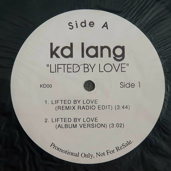 k.d. lang : Lifted By Love (12", Promo)