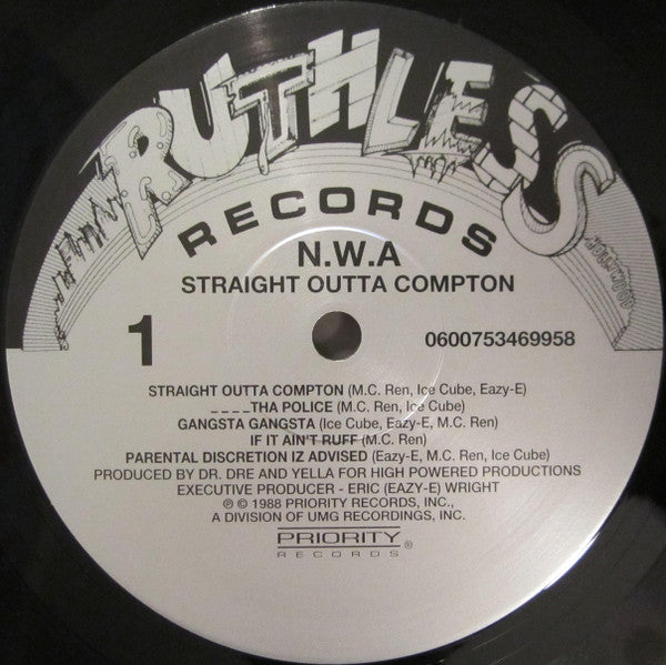 N.W.A. : Straight Outta Compton (LP, Album, RE, GZ )