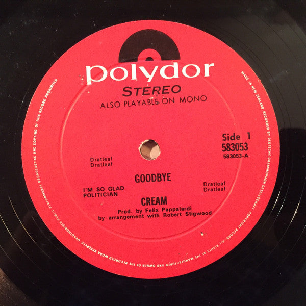 Cream (2) : Goodbye (LP, Album, Gat)