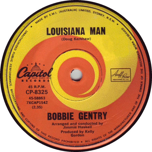 Bobbie Gentry : Louisiana Man (7&quot;, Single)