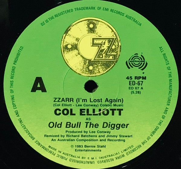 Col Elliott : ZZAR I'm Lost Again (12", Single)