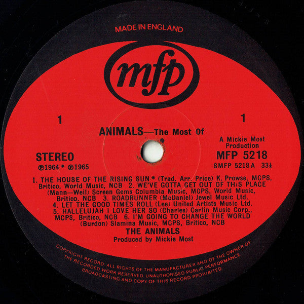 Animals* : The Most Of (LP, Comp)