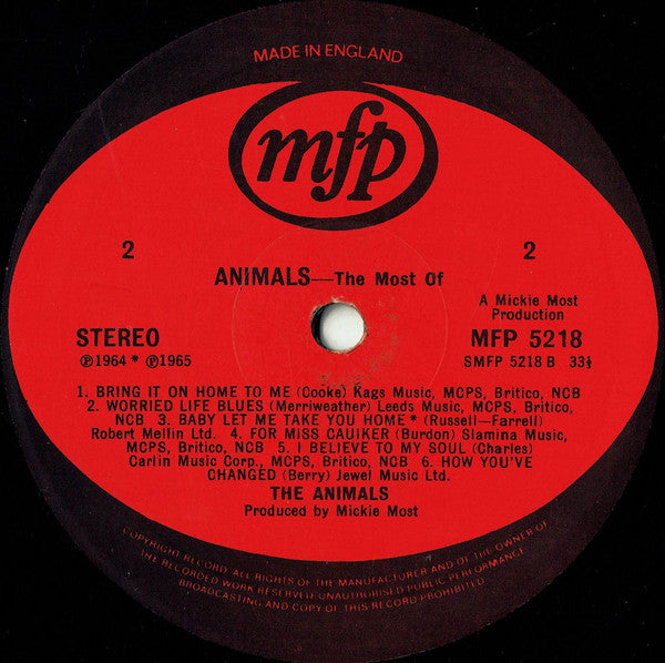 Animals* : The Most Of (LP, Comp)