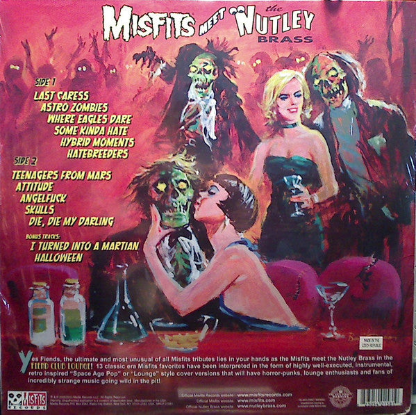The Nutley Brass : Misfits Meet The Nutley Brass - Fiend Club Lounge  (LP, Album, Ltd, RE, Ora)