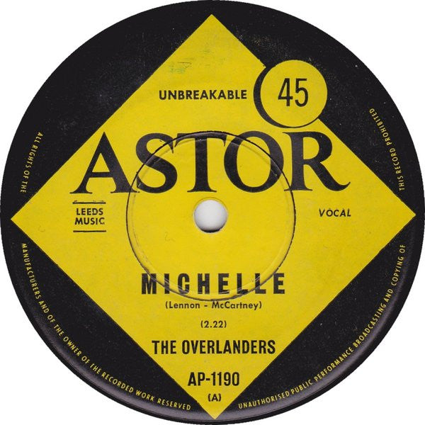 The Overlanders : Michelle (7&quot;, Single)