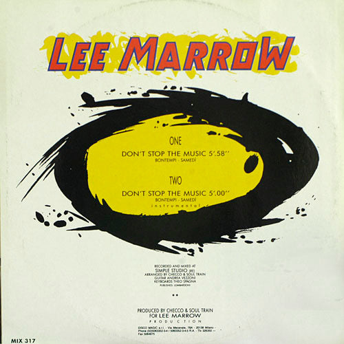 Lee Marrow : Don't Stop The Music (12", Single)