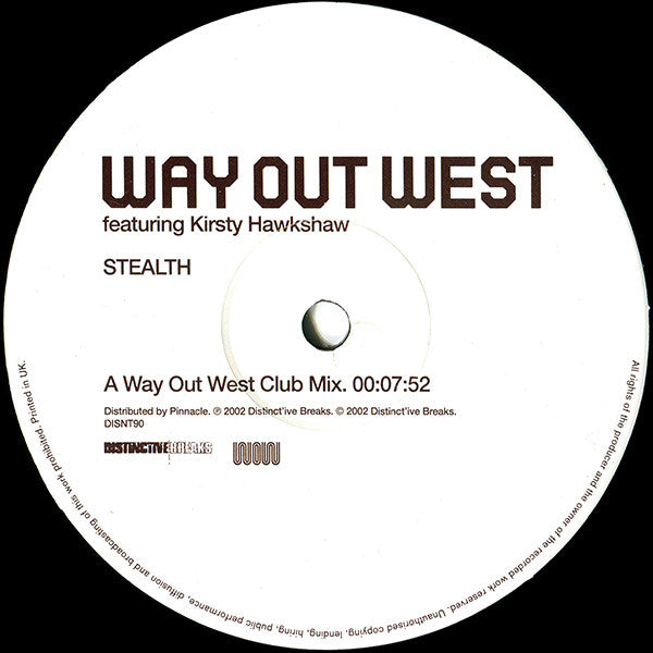 Way Out West Featuring Kirsty Hawkshaw : Stealth (12 Inch No.1) (12")