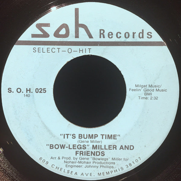 Gene Miller : It&#39;s Bump Time (7&quot;, Single)