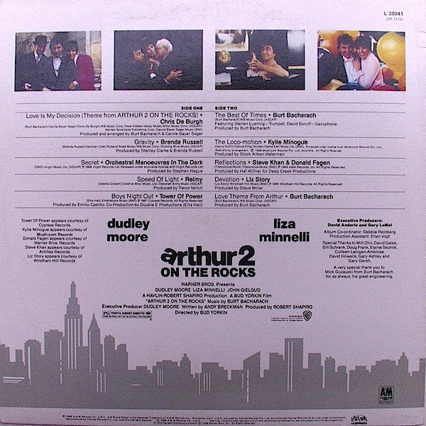 Various : Arthur 2 On The Rocks - Original Motion Picture Soundtrack (LP, Comp)