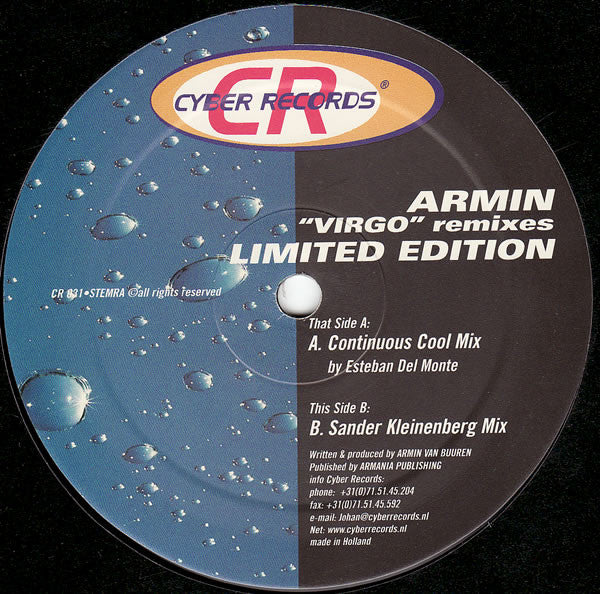 Armin van Buuren : Virgo (Remixes) (12", Ltd)