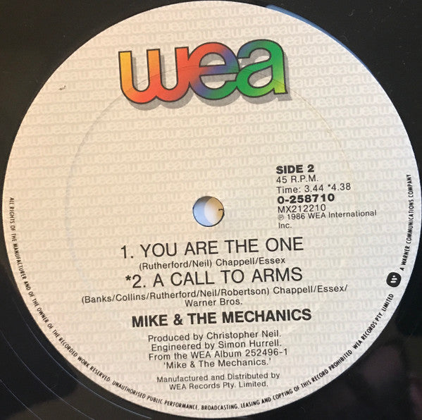 Mike & The Mechanics : All I Need Is A Miracle (12")