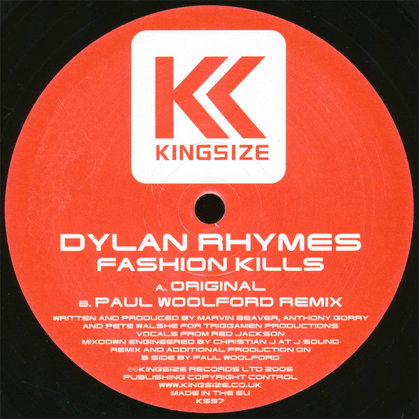 Dylan Rhymes : Fashion Kills (12")