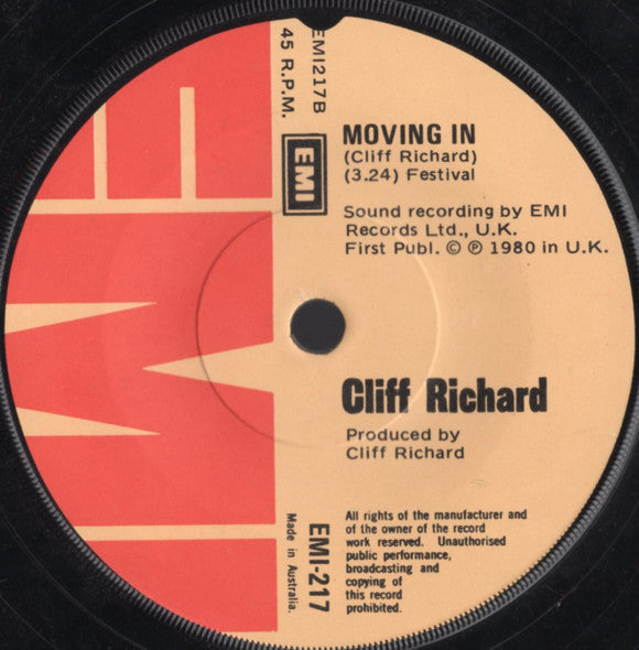 Cliff Richard : Carrie (7", Single)