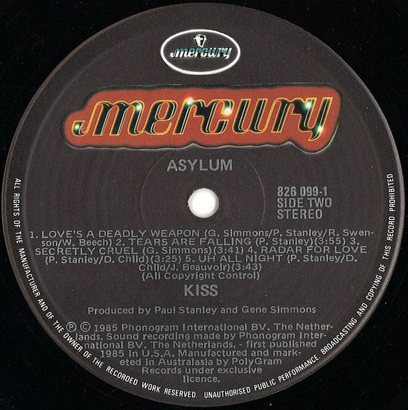 Kiss : Asylum (LP, Album)