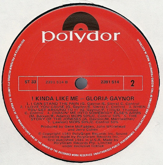 Gloria Gaynor : I Kinda Like Me (LP, Album)