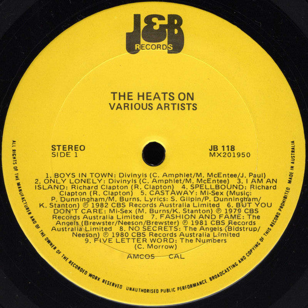 Various : The Heat's On (LP, Comp)