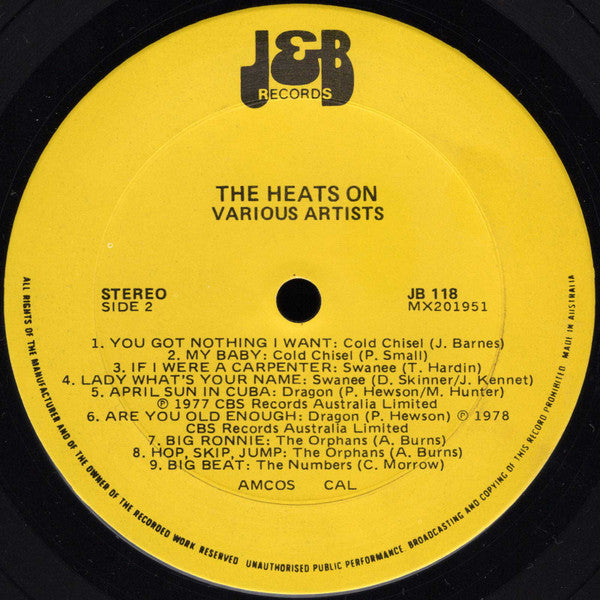 Various : The Heat's On (LP, Comp)