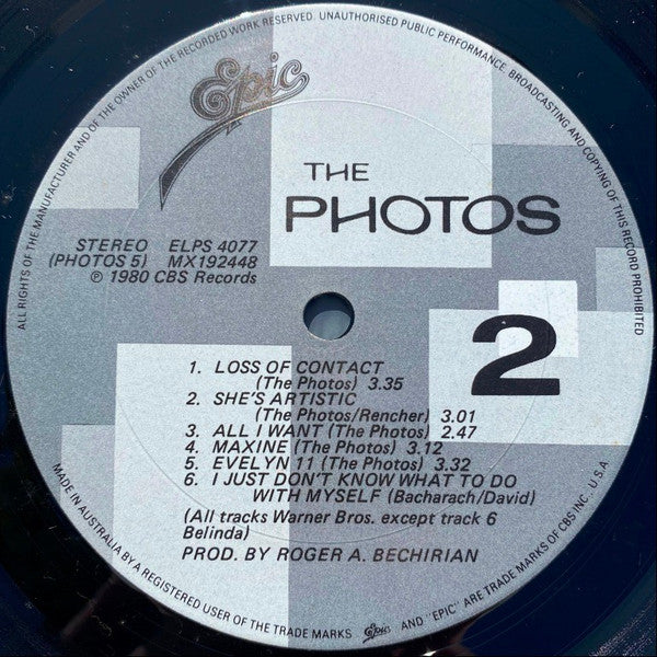 The Photos : The Photos (LP, Album)