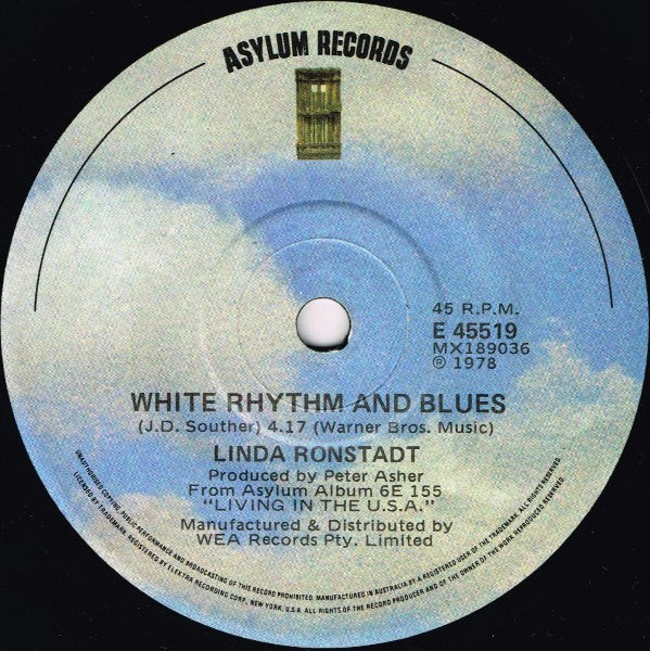 Linda Ronstadt : Back In The U.S.A. (7", Single)
