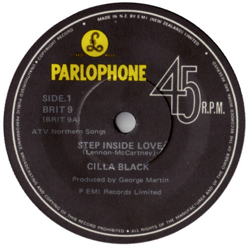 Cilla Black : Step Inside Love (7")