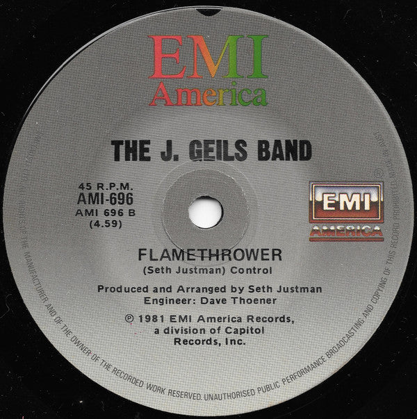 The J. Geils Band : Freeze-Frame (7", Single)