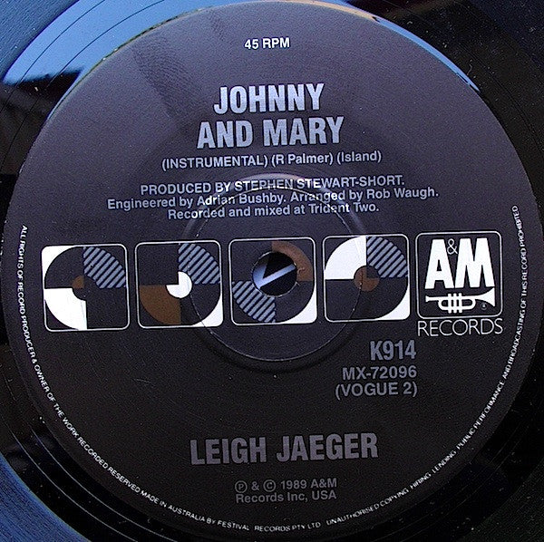 Leigh Jaeger : Johnny & Mary (7", Ltd)