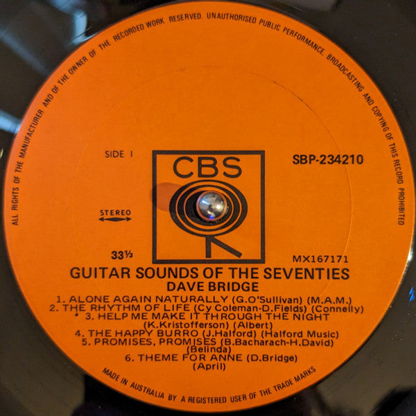 Dave Bridge : Guitar Sounds Of The Seventies (LP, Album)