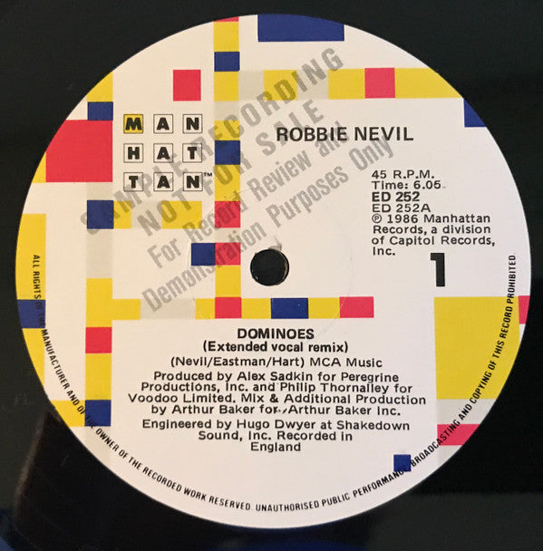 Robbie Nevil : Dominoes (12")