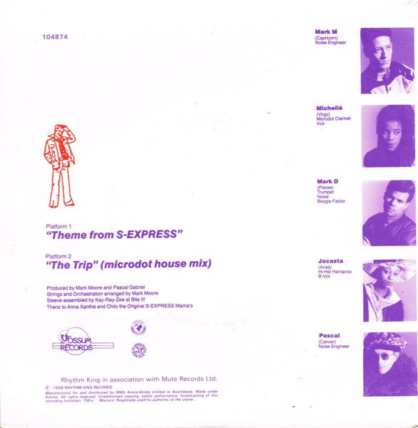 S'Express : Theme From S-Express / The Trip (Microdot House Mix) (7")