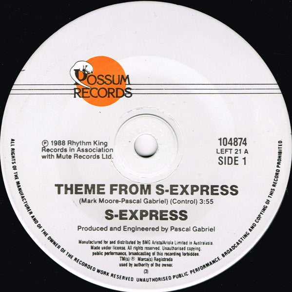 S'Express : Theme From S-Express / The Trip (Microdot House Mix) (7")