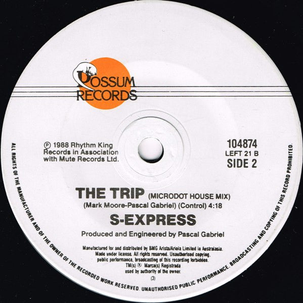 S'Express : Theme From S-Express / The Trip (Microdot House Mix) (7")