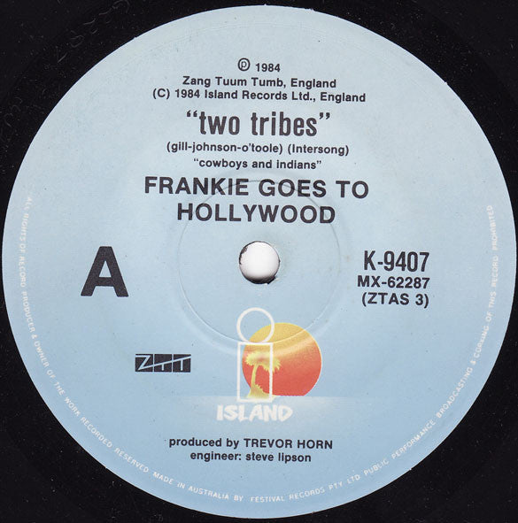 Frankie Goes To Hollywood : Two Tribes (7&quot;, Single)