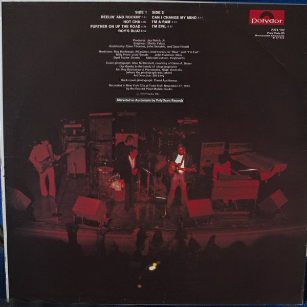 Roy Buchanan : Live Stock (LP, Album)