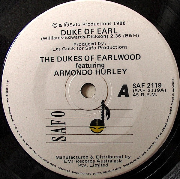 Dukes Of Earlwood : Duke Of Earl (7", Single)