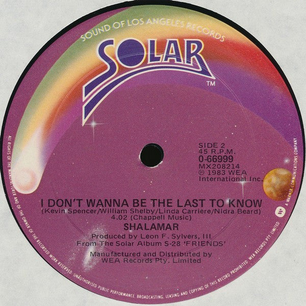 Shalamar : Dead Giveaway (12")