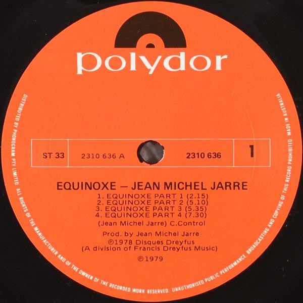 Jean-Michel Jarre : Equinoxe (LP, Album)