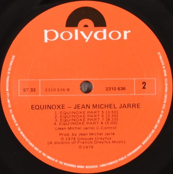 Jean-Michel Jarre : Equinoxe (LP, Album)