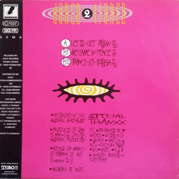 Dance 2 Trance : Let's Get Rollin' (12")