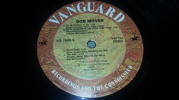 Bob Mover : Bob Mover (LP, Album)