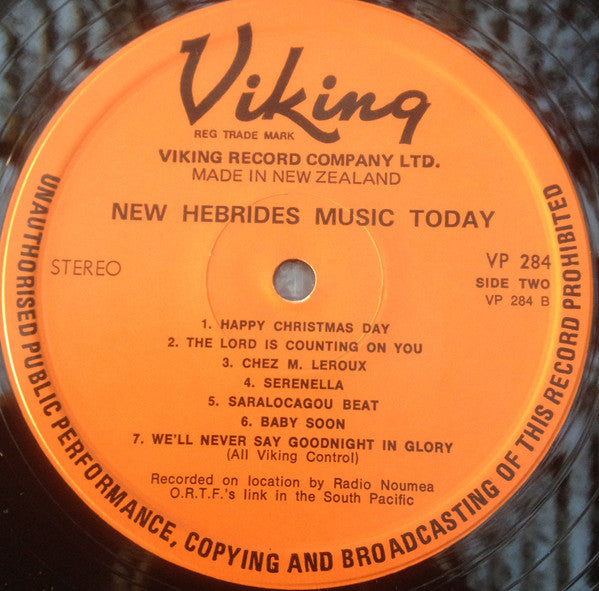 Various : New Hebrides Music Today (LP)