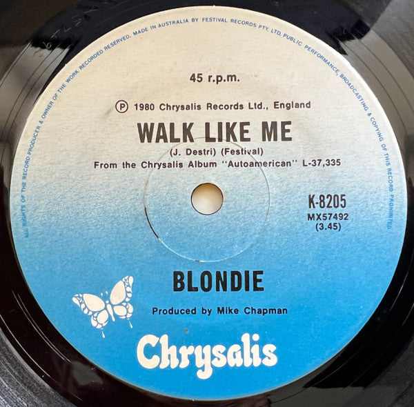 Blondie : Rapture (7", Single)