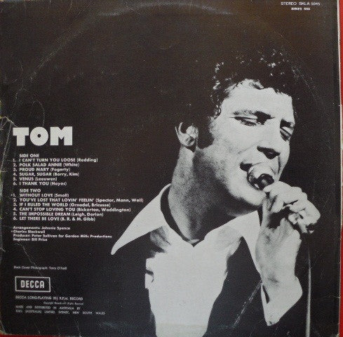 Tom Jones : Tom (LP, Album)