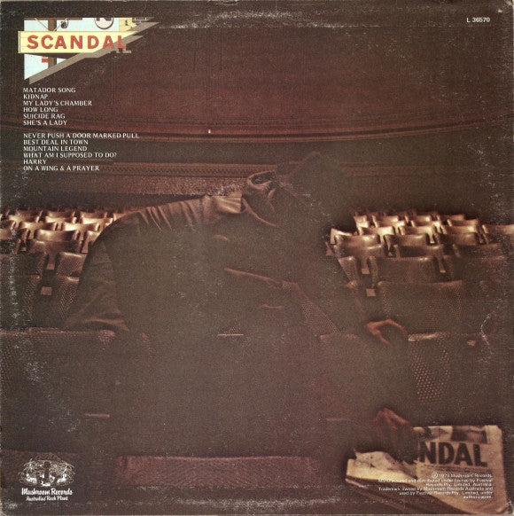 Scandal (18) : Scandal (LP, Album)