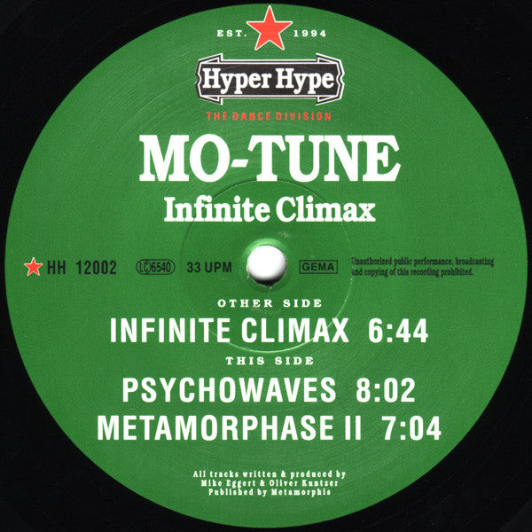 Mo-Tune : Infinite Climax (12&quot;)