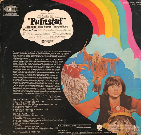 Sid & Marty Krofft : Pufnstuf (Original Sound Track Album Of A Sid & Marty Krofft Production) (LP, Album)