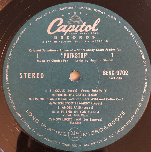 Sid & Marty Krofft : Pufnstuf (Original Sound Track Album Of A Sid & Marty Krofft Production) (LP, Album)